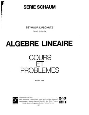 Thumbnail of book Algebre lineaire cover