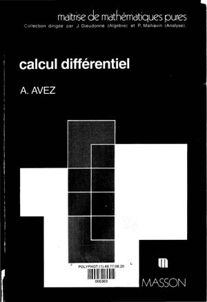 Thumbnail of book Calcul Différentiel cover