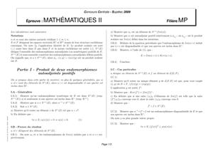 Thumbnail of book Sujet de mathématiques II MP 2009 cover