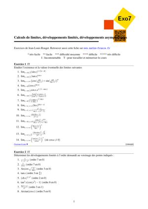 Thumbnail of book Exo7 - Exercices de mathématiques cover