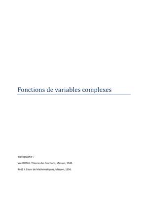 Thumbnail of book Microsoft Word - Fonctions de variables complexes.docx cover