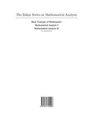 Thumbnail of book Mathematical Analysis. Volume I cover