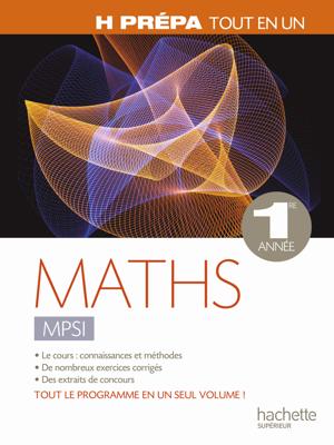 Thumbnail of book Mathématiques 1re année MPSI Tout en un cover