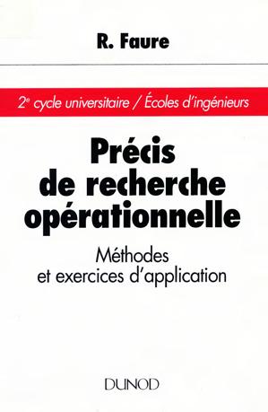 Thumbnail of book Précis de recherche opérationnelles cover