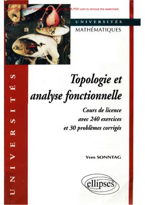 Thumbnail of book Topologie et analyse fonctionnelle - Yves Sonntag cover