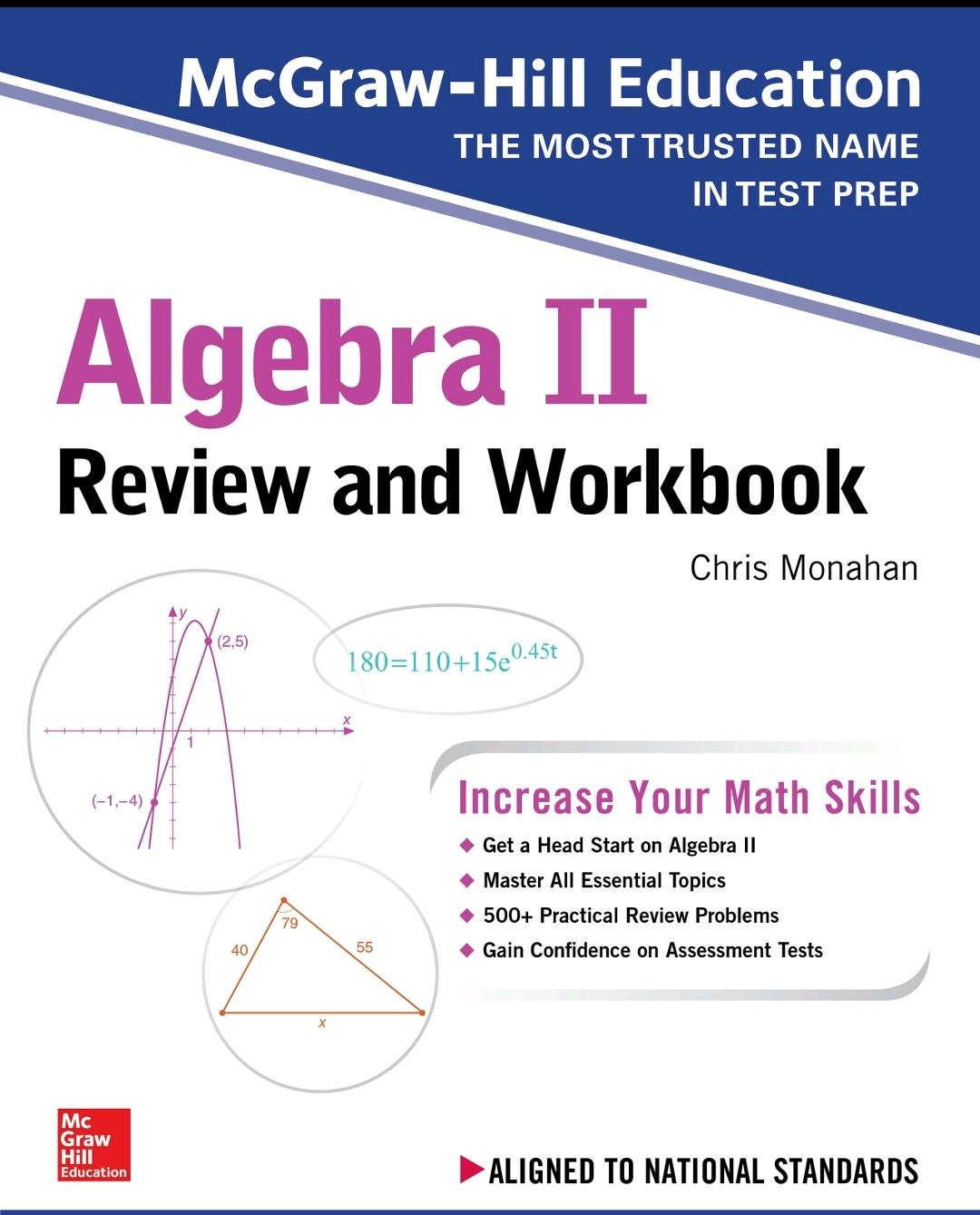 Thumbnail of book Algebra II: Review and Workbook  cover