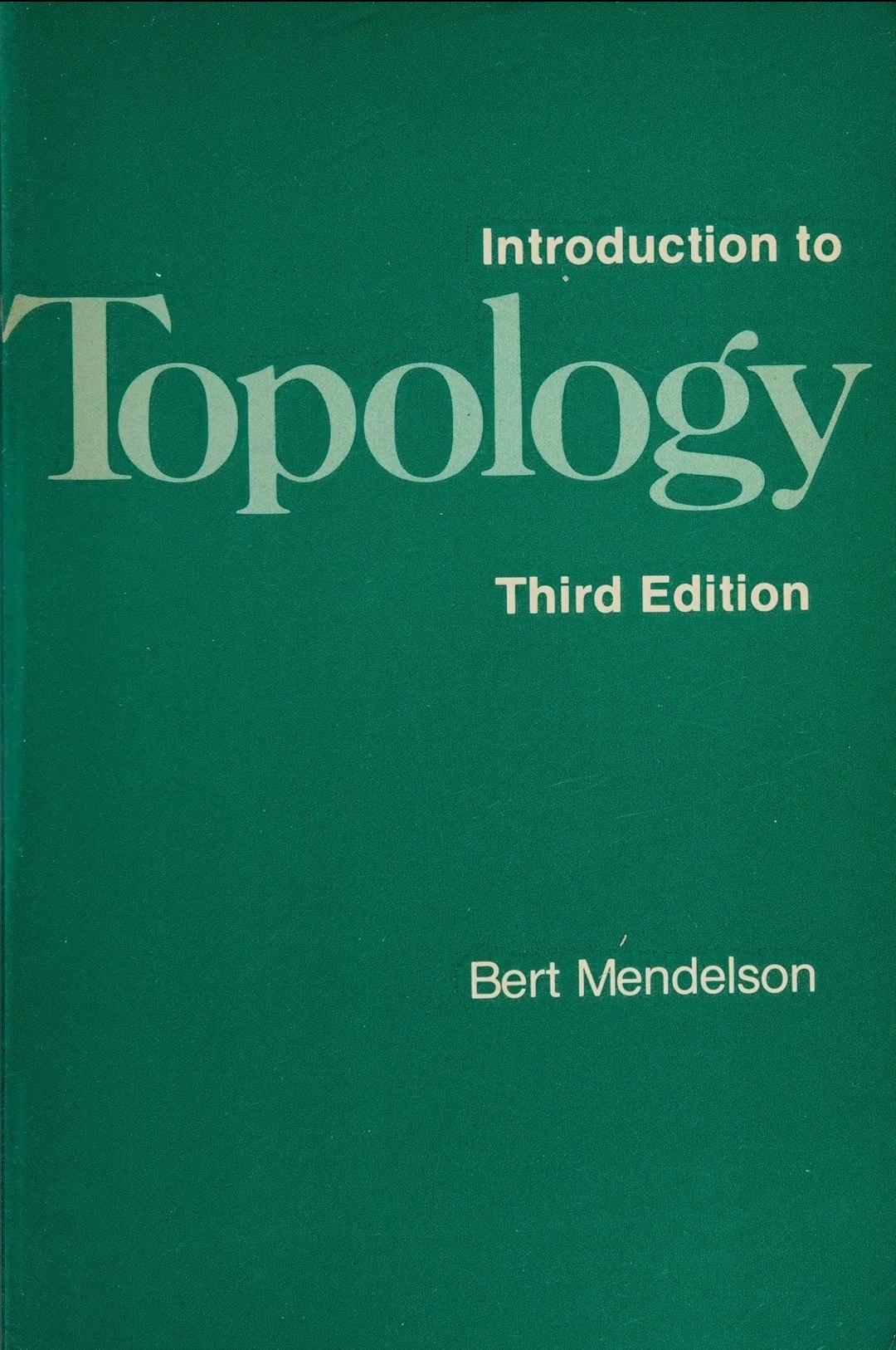 Thumbnail of book Introduction to Topology by Bert Mendelson, 3rd Edition cover