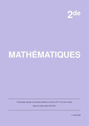 Thumbnail of book MATHÉMATIQUES 2de  3 cover