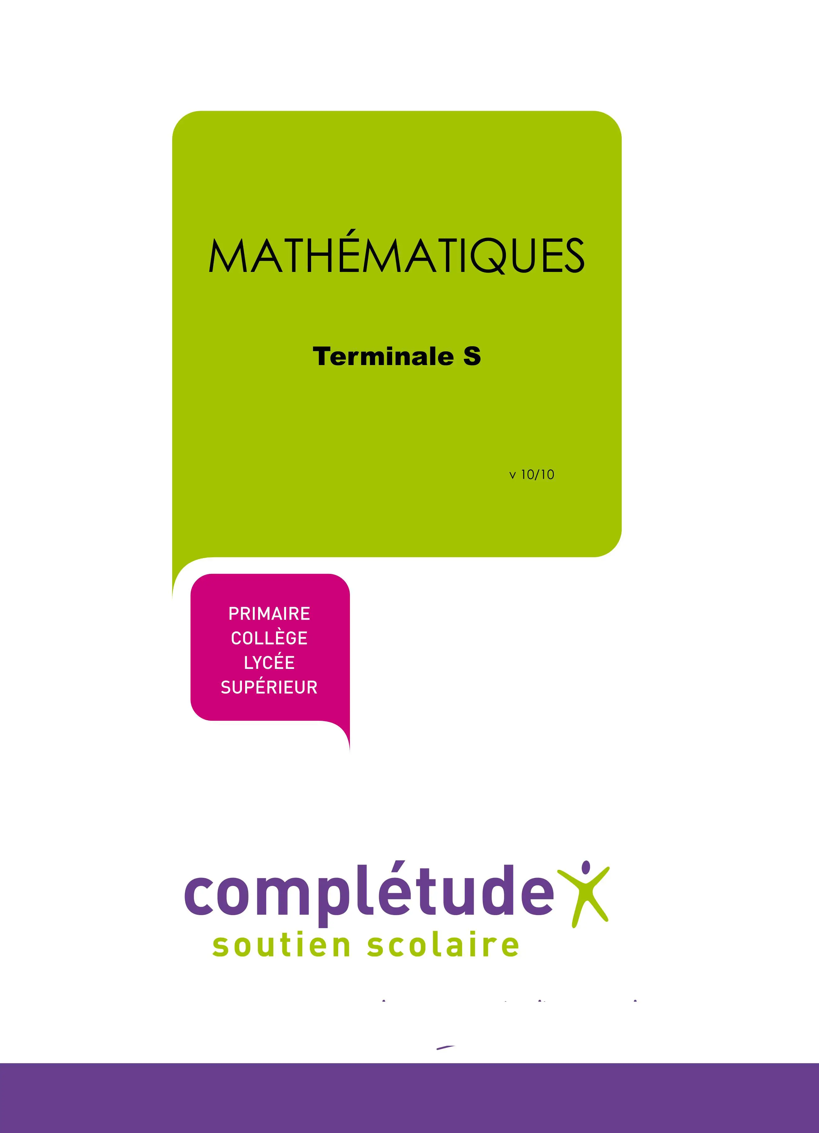 Thumbnail of book MATHÉMATIQUES Terminale S cover