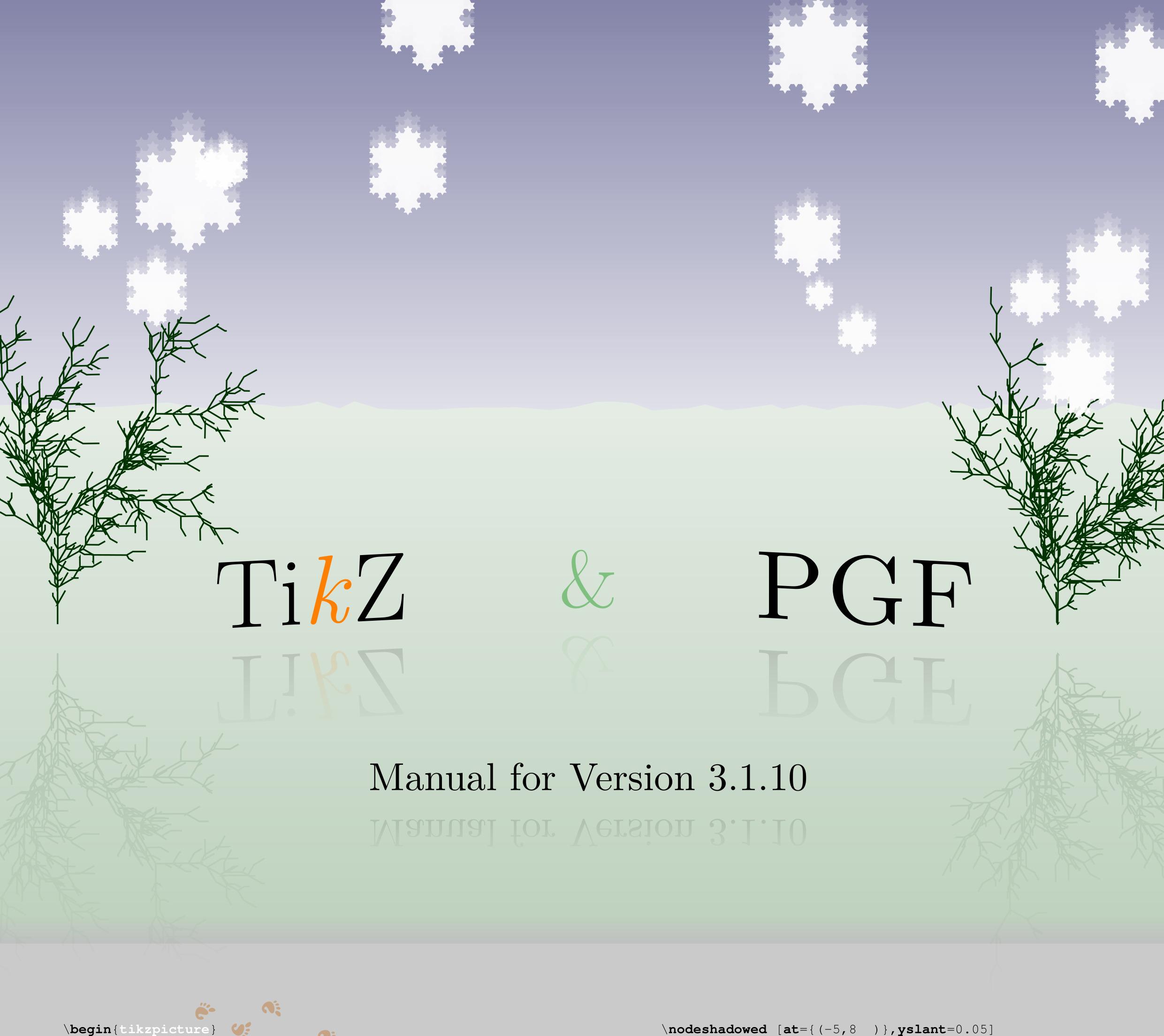 Thumbnail of book The documentation of TikZ and the underlying pgf system cover