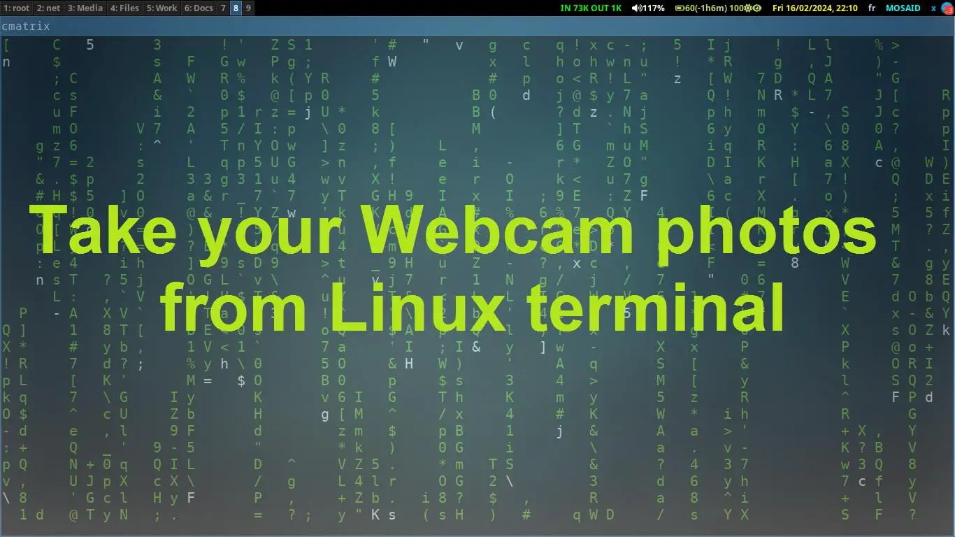 Banner of Effortless Webcam Photography with Shell Scripting: A How-To Guide
