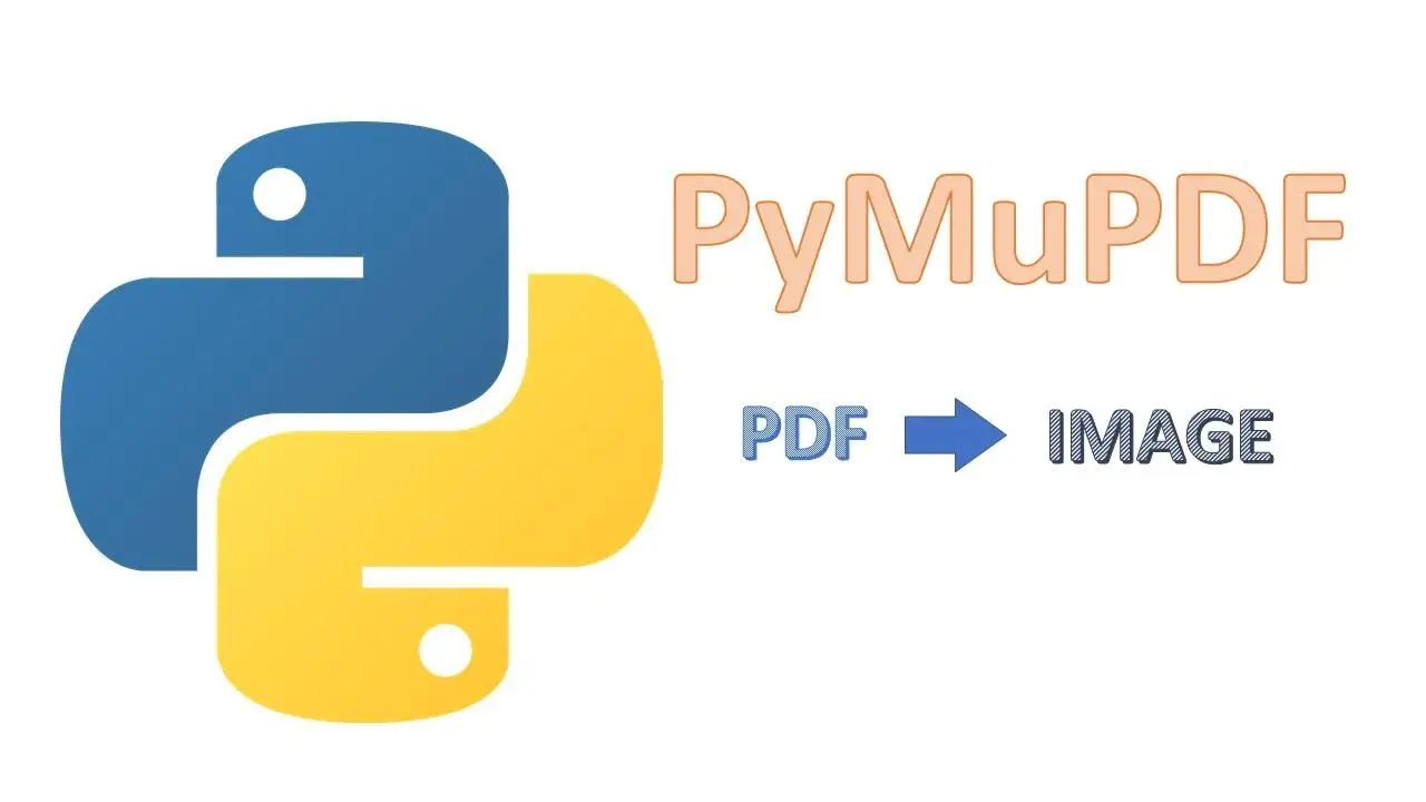 Banner of PymuPDF python library: using fitz to convert pdf to image
