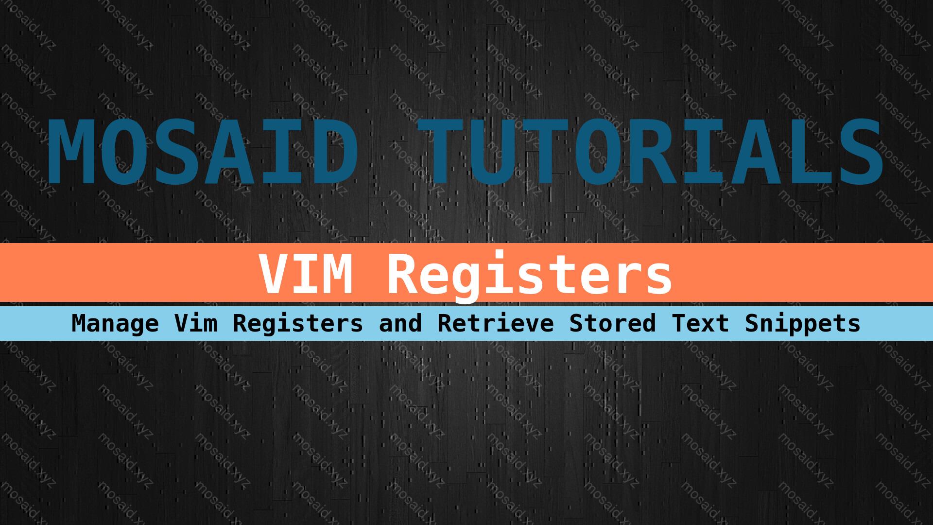 Banner of Enhance Vim Efficiency: Tips for Text Snippet Retrieval