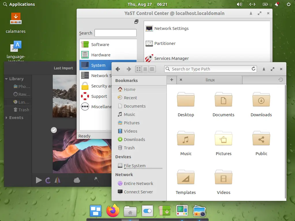 Gecholinux File Manager And Desktop Environment: