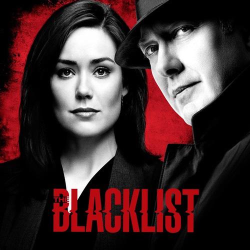 The Blacklist poster containing images of  James Spader and Megan Boone
