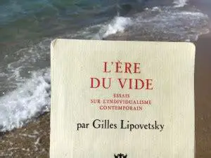 Book cover: L'ère du vide (The Age of the Empty) - By Gilles Lipovetsky