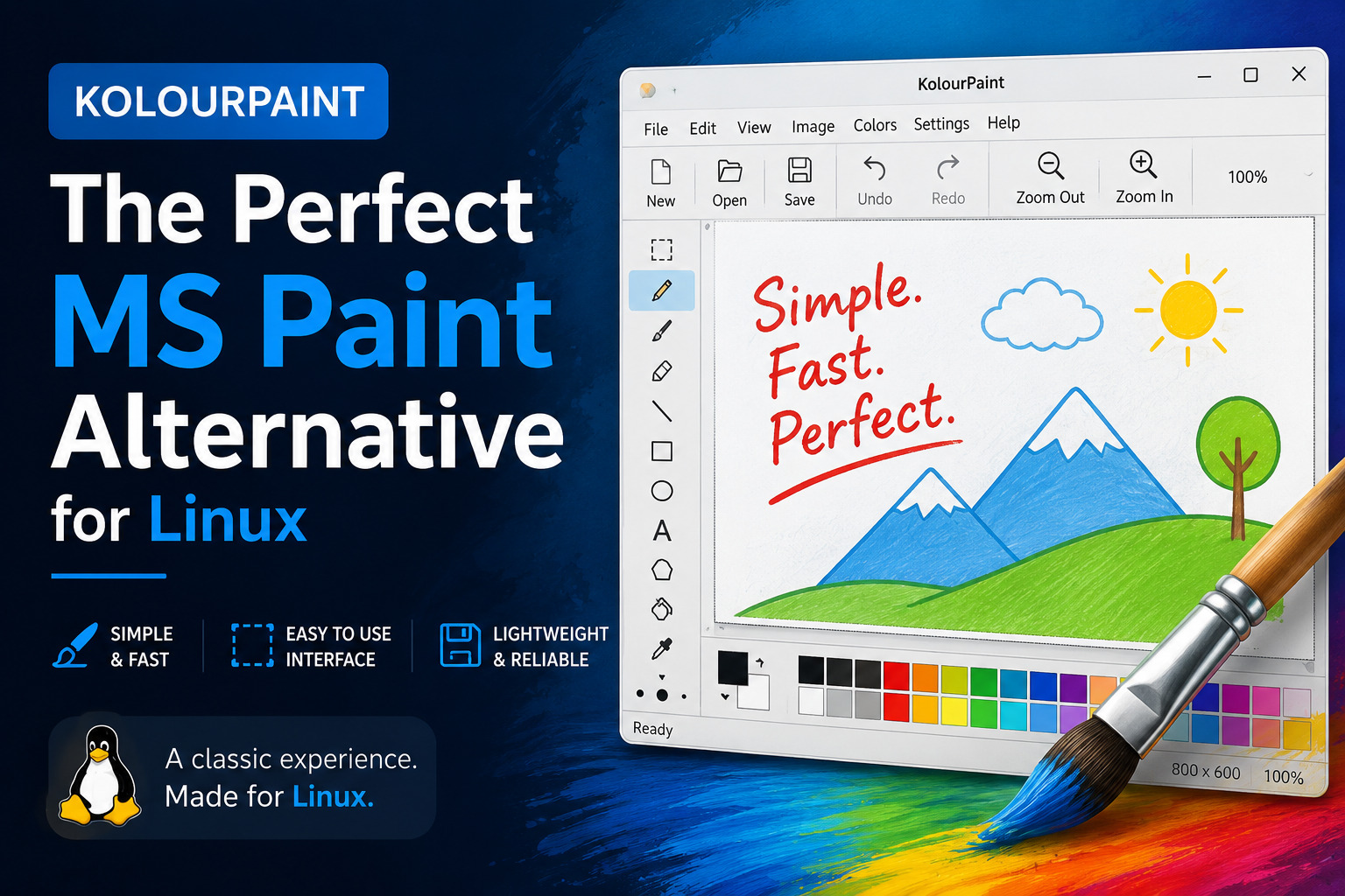 Banner of KolourPaint: The MS Paint Replacement I Finally Found After 20 Years of Linux