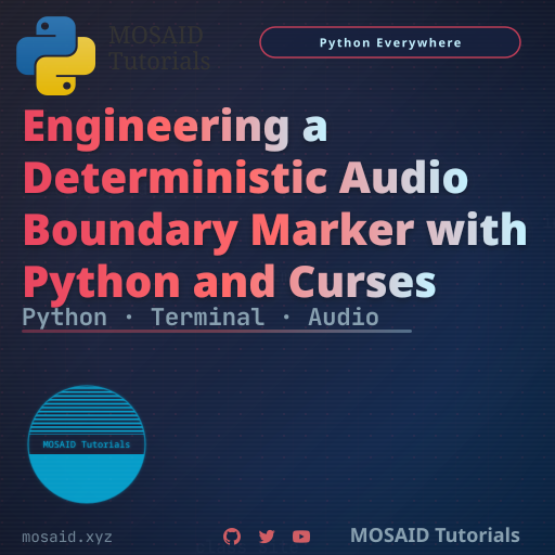Engineering a Deterministic Audio Boundary Marker with Python and Curses thumbnail