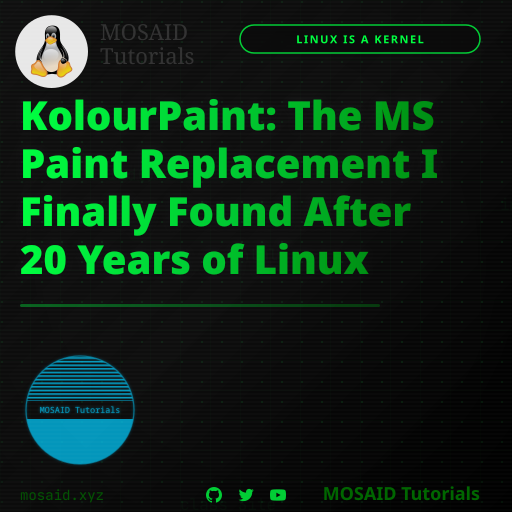 Thumbnail for KolourPaint: The MS Paint Replacement I Finally Found After 20 Years of Linux