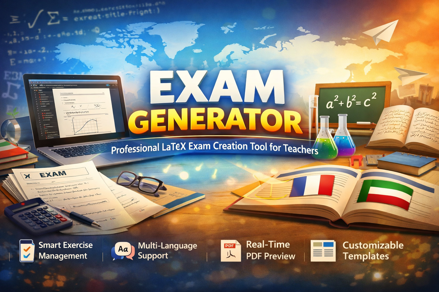 Exam Generator - Professional LaTeX Exam Creation Tool