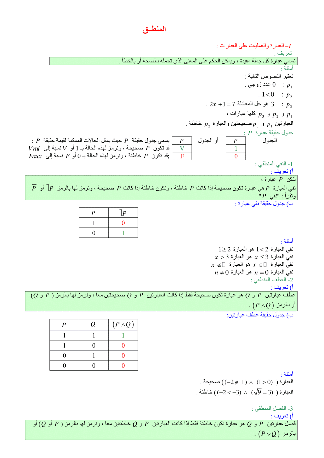 maths Course for 1-bac-lettre PDF preview