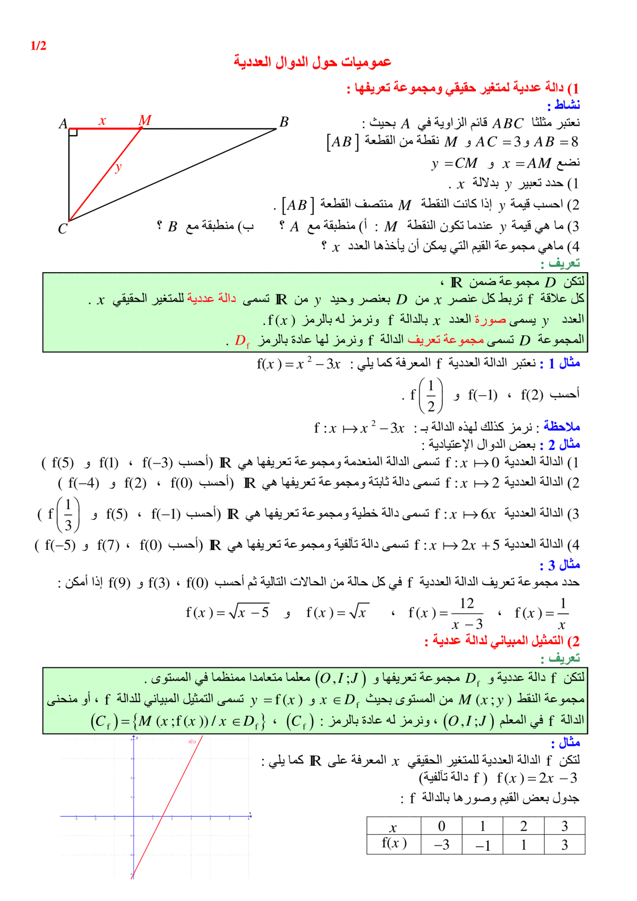 maths Course for tronc-commun-lettres PDF preview
